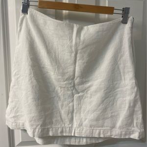 Abercrombie and Fitch White Linen Skirt